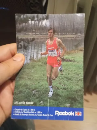 Postal Firmada por Abel Antón  Atleta Años80-SORIA
