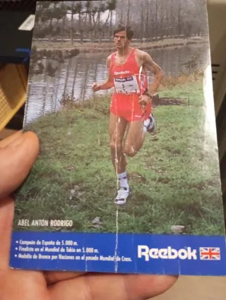 Postal Firmada por Abel Antón  Atleta Años80-SORIA
