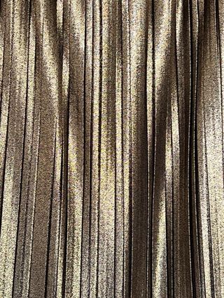 Gonna pieghe Benetton oro XS