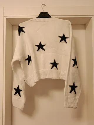 Jersey blanco y negro Talla 40