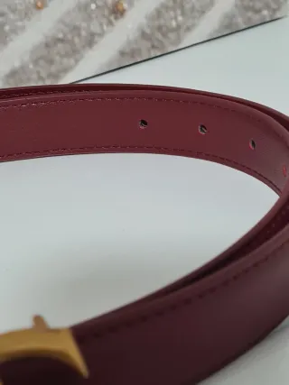 Cinturone Gucci GG Dorato e bordeaux