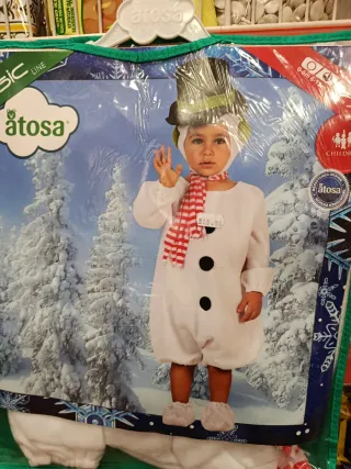 Disfraz Muñeco Nieve Atosa 0-6m y otras tallas