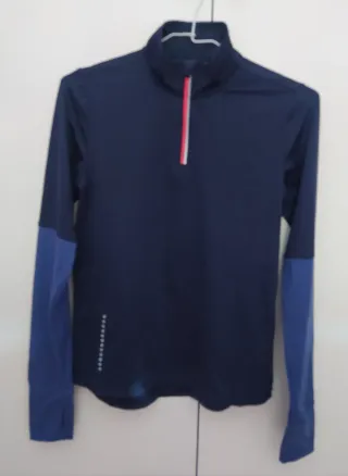 Camiseta térmica deportiva mujer azul