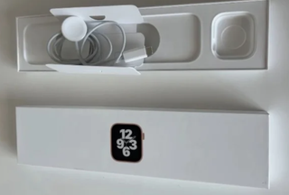 Apple Watch SE Oro con Correa Azul Marino