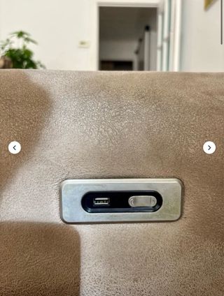 Divano a 2 posti motorizzato beige