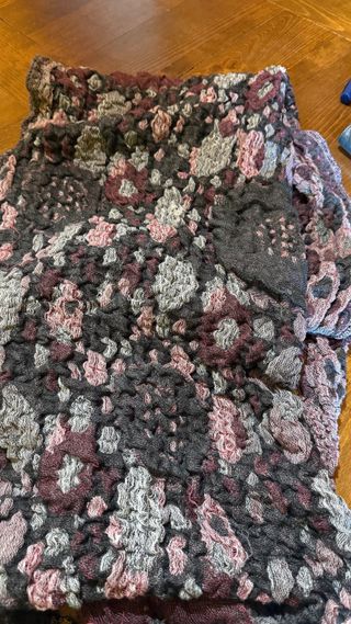 Sciarpa donna rosa e viola