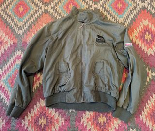 Giubbino Lonsdale Verde Bomber Harrington Uomo