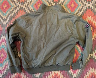 Giubbino Lonsdale Verde Bomber Harrington Uomo