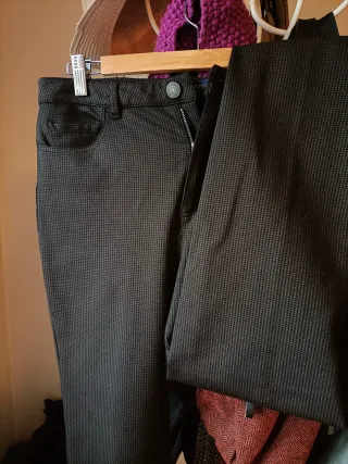 Pantalón pitillo mujer Lloyd's negro/marrón