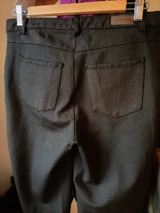 Pantalón pitillo mujer Lloyd's negro/marrón