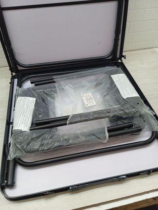 Tavolo pieghevole AKTIVE 63162 in alluminio con 4 sgabelli in acciaio