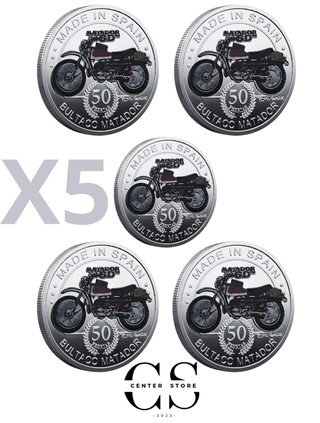 BULTACO 5 MONEDAS DE COLECCIÓN EN ESTUCHE