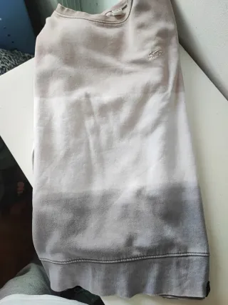 Sudadera Hombre Talla M Beige/Gris