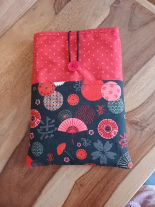 Funda libro diseño oriental con bolsillo