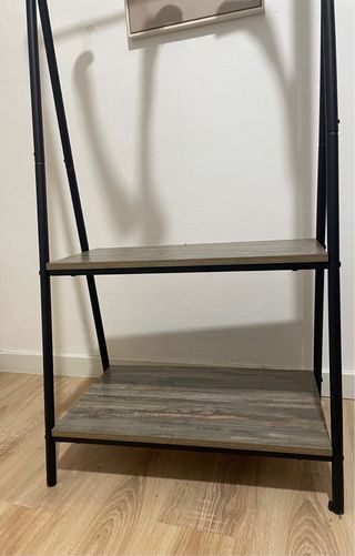 Burra perchero metal y madera