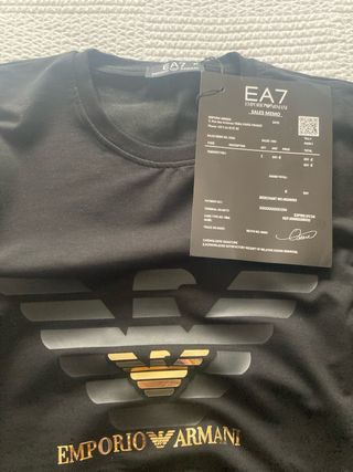 Sudadera EA7 Emporio Armani Talla M Negra
