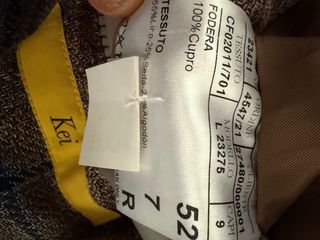 Americana Canali Marrón Lino y Seda