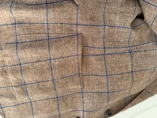 Americana Canali Marrón Lino y Seda