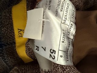 Americana Canali Marrón Lino y Seda