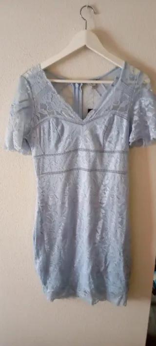 Vestido Guess azul encaje