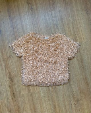 Camiseta manga corta con plumitas