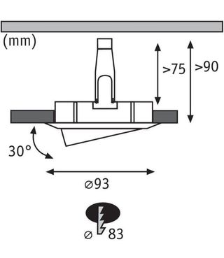 Paulmann Lampada LED da incasso