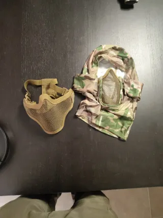 Máscara y capucha Airsoft Camuflaje