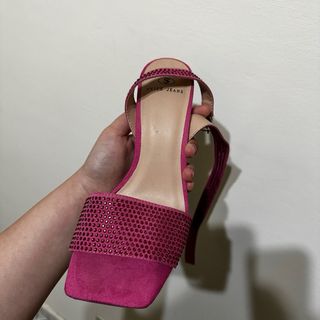 Tacchi fucsia con strass