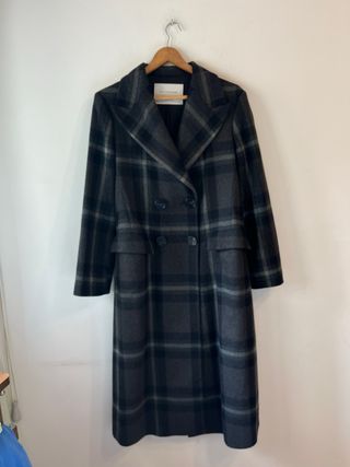 Abrigo cuadros Zara Woman Studio Talla S