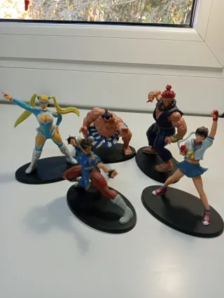 5 Figuras del vídeo juego Street Fighter