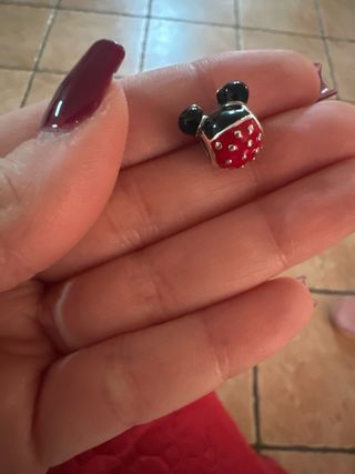 Ciondolo Minnie Disney Rosso e Nero