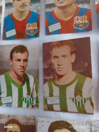 Más de 100 cromos fútbol antiguos años 50