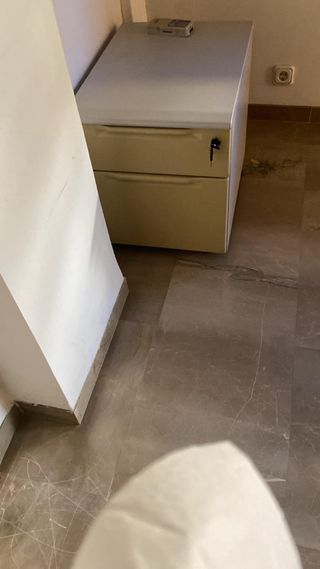 Cajonera metálica beige/gris