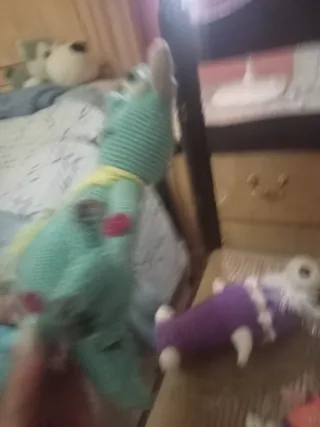 Muñecos crochet Monstruos S.A.