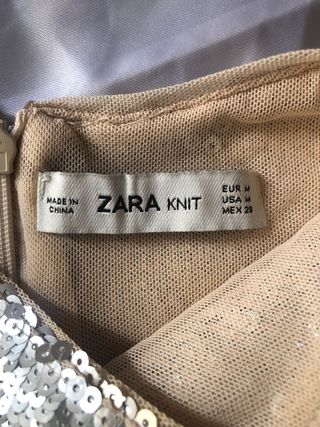 Top lentejuelas Zara