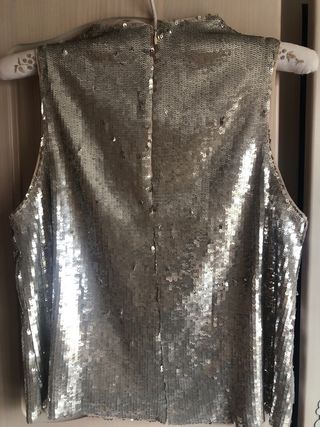 Top lentejuelas Zara