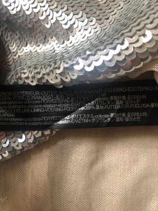 Top lentejuelas Zara