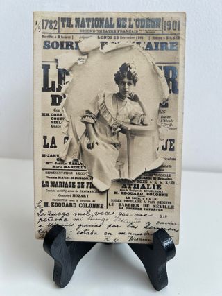 Lote 7 Postales Artistas Siglo XIX
