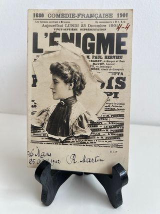 Lote 7 Postales Artistas Siglo XIX