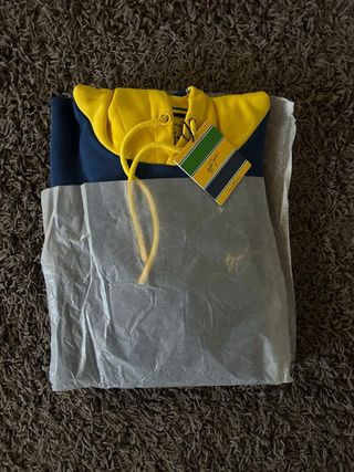 Felpa Ayrton Senna Blu/Gialla Taglia L