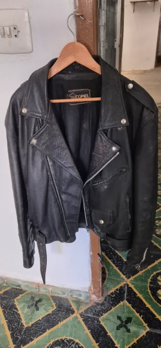 Chaqueta de piel Copiel Negra
