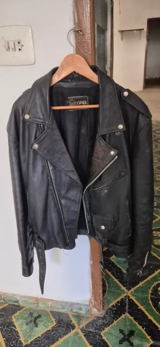Chaqueta de piel Copiel Negra