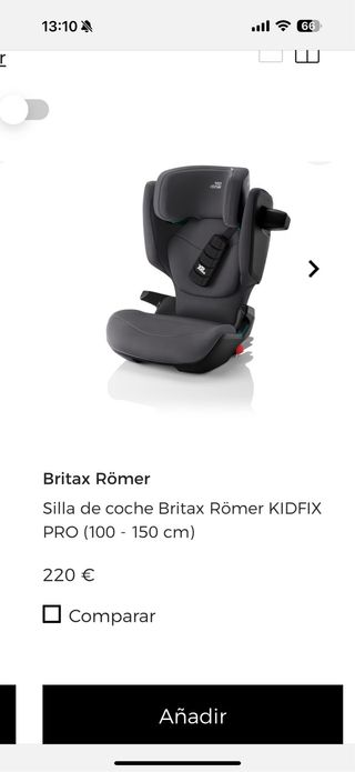 Silla coche Britax Römer niños