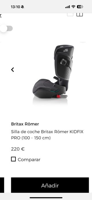 Silla coche Britax Römer niños