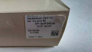 Tarjetero Montblanc 3cc Negro