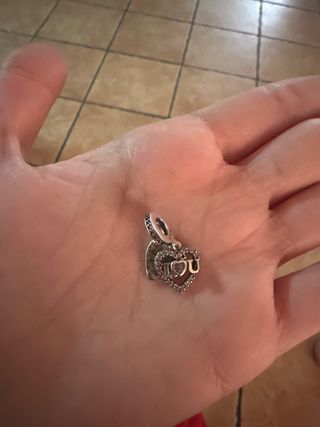 Charm Cuore I Love You Argento