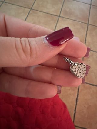 Charm Cuore I Love You Argento