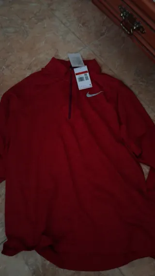 Sudadera Nike Media Cremallera Roja