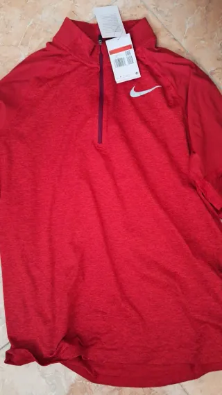 Sudadera Nike Media Cremallera Roja