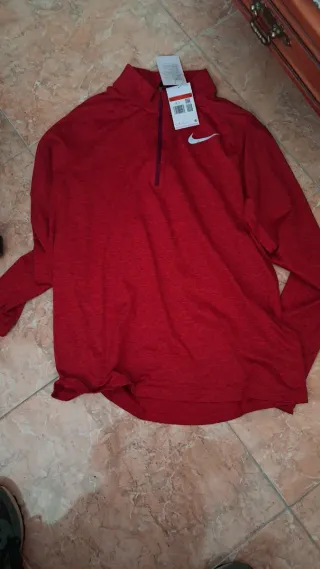 Sudadera Nike Media Cremallera Roja